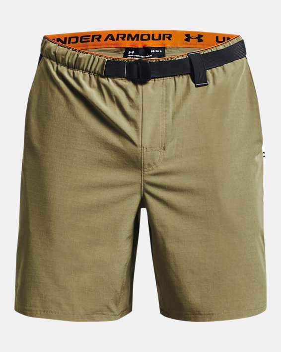 Men's UA Iso-Chill Trek Amphib 2-in-1 Shorts, Green, pdpMainDesktop image number 7